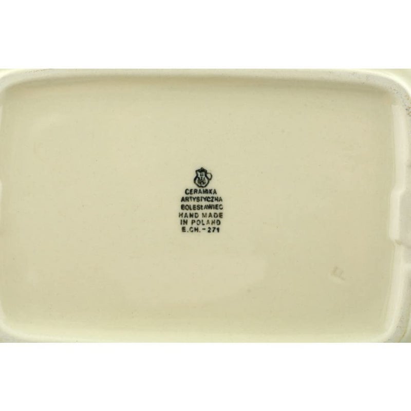 Polmedia Polish Pottery Polish Pottery Baker - Rectangular with Grip Lip - Maraschino - Image 4